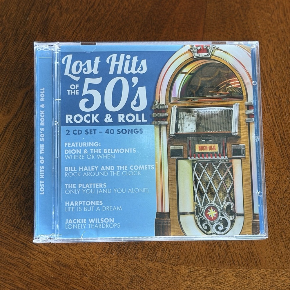 Lost Hits of The 50's Rock & Roll CD 2017 Medley 2 Disc Set Various Artists CD